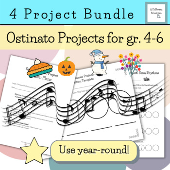 Preview of Music Projects for Middle School - Ostinato Composition Projects for Gr. 4-6