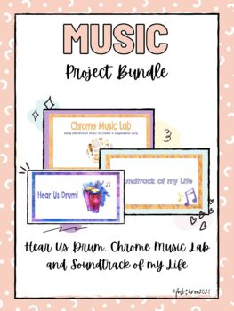 Preview of Music Projects with Virtual/Distance Learning Compatibility (Music Bundle)