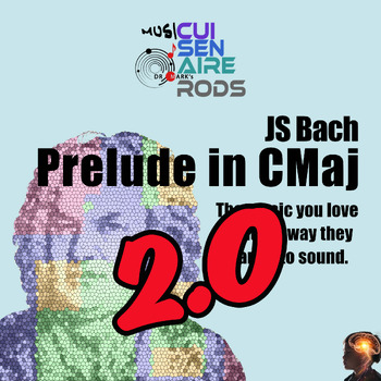 Preview of Music Puzzle: Bach's Prelude in Cmaj in 9, 17, 33 pieces