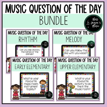 Preview of Music Question of the Day Bundle