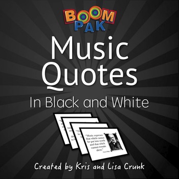 Preview of Bulletin Board - Music Quotes – (18 Printables)