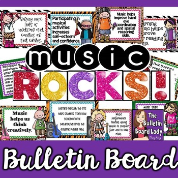 Preview of Music ROCKS! Music Advocacy Bulletin Board