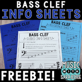 Music Reading Info Sheets: Bass Clef {FREEBIE!}