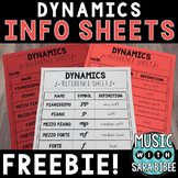 Music Reading Info Sheets: Dynamics {FREEBIE!}