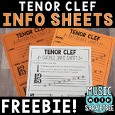 Music Reading Info Sheets: Tenor Clef {FREEBIE!}