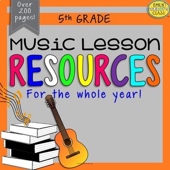 Preview of 5th Grade Music Resources (Fifth Grade Music Activities and Worksheets-Set #1)