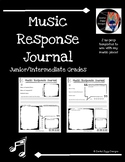 Music Response Journal #1 (Junior/Intermediate)- No Prep!