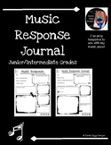 Music Response Journal #2 (Junior/Intermediate)- No Prep!