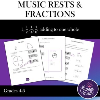 Preview of Music Rests and Fractions: Rhythm