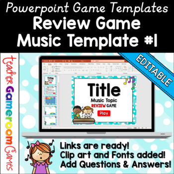 Preview of Music Review Game Template