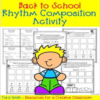 Preview of Music Rhythm Composition Worksheets-Back to School