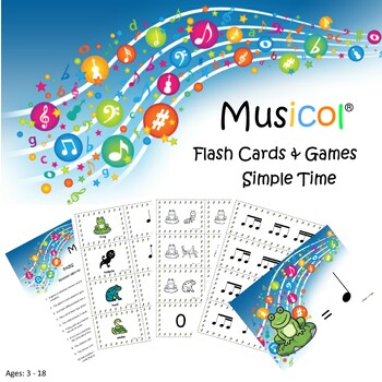 Preview of Music Rhythm Flash Cards Sets 1-3