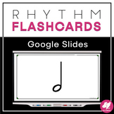 Music Rhythm Flashcards: Half Notes - GOOGLE SLIDES 