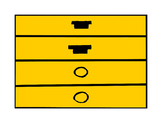 Music Rhythm Fraction Bars for Color Copier or Printer