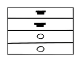 Music Rhythm Fraction Bars in Black & White