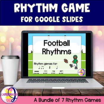 Preview of Music Rhythm Game Bundle for Google Slides Football Theme