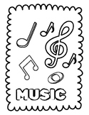 Music Rhythm Note Coloring Sheet