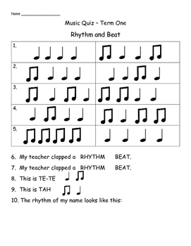 Rhythm and Test by Wonderful TPT
