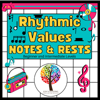 Preview of Music Rhythmic Values Poster Set