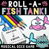 Music Roll a Fish Tank Game - Learn Notes and Rests!