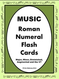 Music Roman Numeral Chord Flash Cards