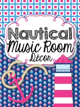 Preview of Music Room Decor Kit {Nautical Theme}