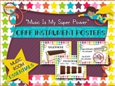 Music Room Essentials - Orff Instrument Posters in Music I