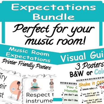 Preview of BUNDLE | Music Room Expectation Posters | Decor