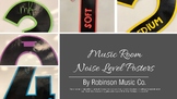 Music Room Voice Level Posters