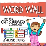 Music Room Word Wall - Explorer Color Scheme