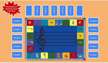 Preview of Music Rug Seating Chart Template