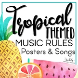 Music Rules - Posters and Songs {Tropical Theme}