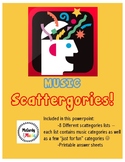Music Scattergories! A fun game for older elementary and m