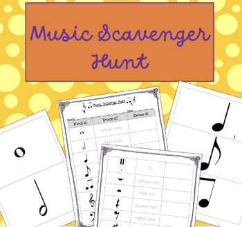 Preview of Music Notation Scavenger Hunt