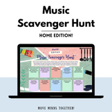 Music Scavenger Hunt - At Home Edition! (No Prep - Google Slides)