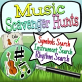 Music Scavenger Hunts | Printable Posters Included | Last 