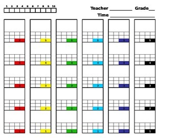 Preview of Music Seating Chart Editable
