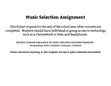 Music Selection Project (Great for the end of the year!)