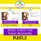 Music Sheets for Piano Beginners Bundle
