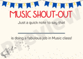 Music Shout-Out!