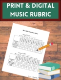 Music Skills Evaluation Rubric