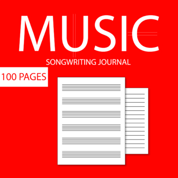 Preview of Music Songwriting Journal : Blank Sheet Music, Lyric Diary and Manuscript Paper