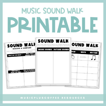 Preview of Music Sound Walk Printable & Google Slides™ | Distance Learning