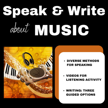 Preview of Music: Speaking & Writing Resource Pack