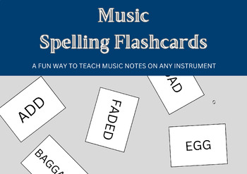 Preview of Music Spelling Flashcards