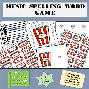 Preview of Music Spelling Word Game