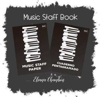 Music Staff Book Cuaderno Pentagramado English Espanol By Eliana Chambon