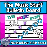 Music Staff Bulletin Board:  The Music Staff {Marshmallows