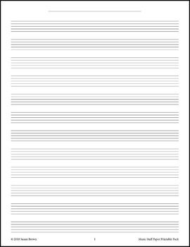 Free Sheet Music Paper Downloads - Pittsburgh Music Lessons