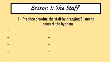 Preview of Music Staff Worksheet